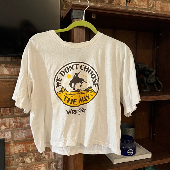 Wrangler Tops Boot Barn Yellowstone Oversized Crop Top Wrangler